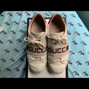 New Ace Gucci Women's Stripe Sneakers (used)